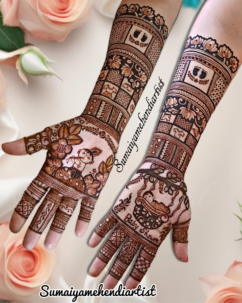 Portrait Mehendi by Sumaiya Henna Artist, Bangalore