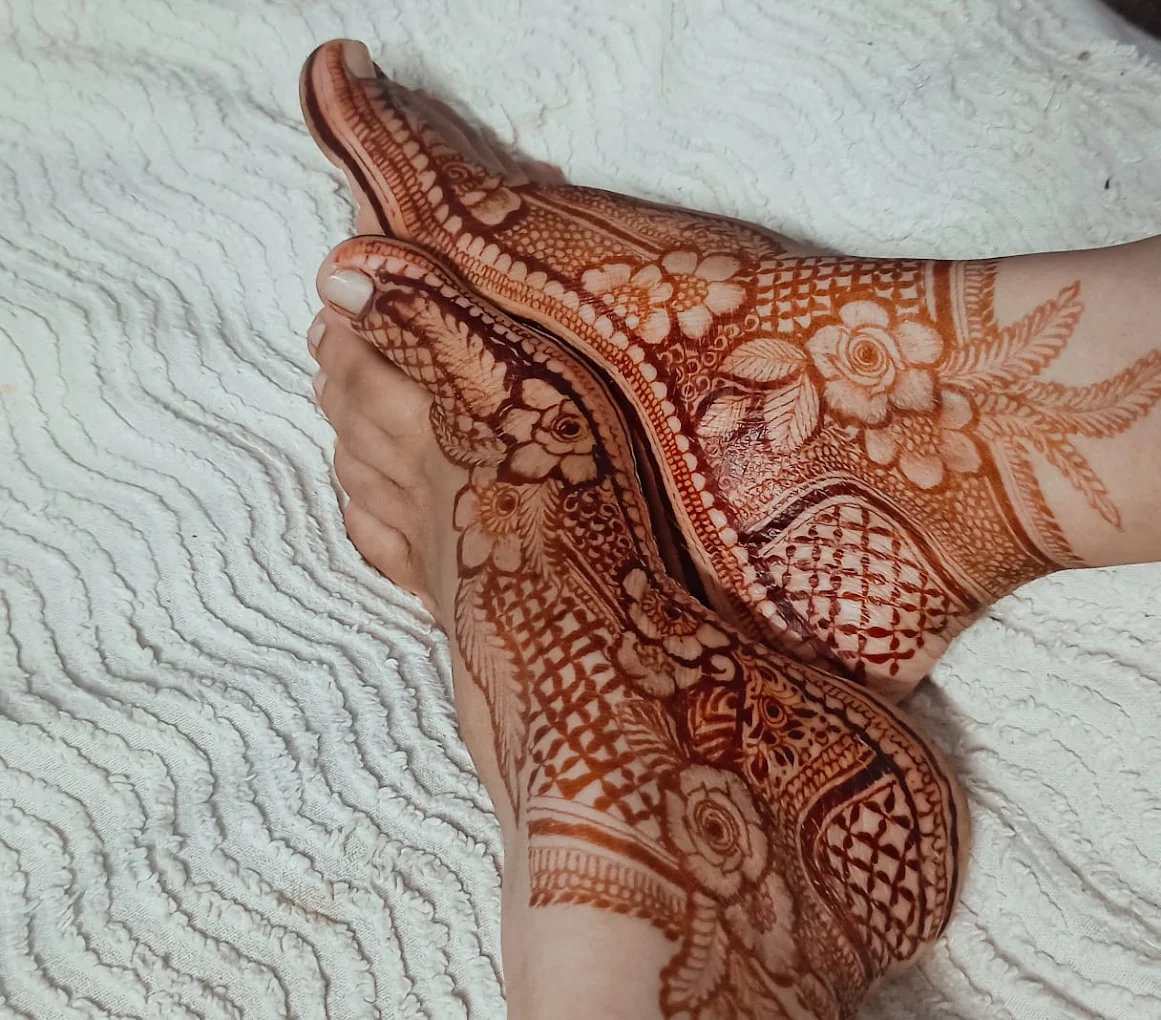 Foot & Leg Mehendi design on hands, Bangalore